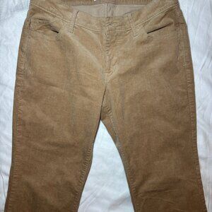 Old Navy Womens Corduroy Pants Sz 4 Short Brown Cotton Bootcut Normcore Casual